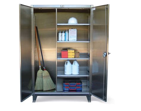 stainless steel broom cabinet 30 w california|Metal Broom Cabinet .